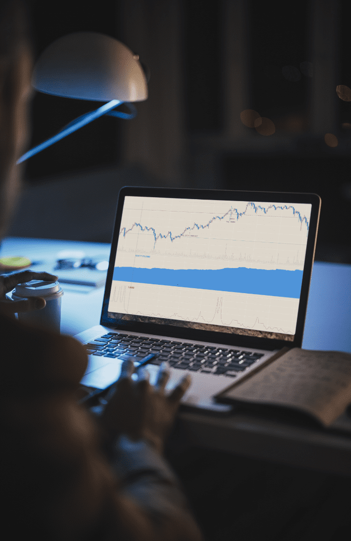 Graph on laptop