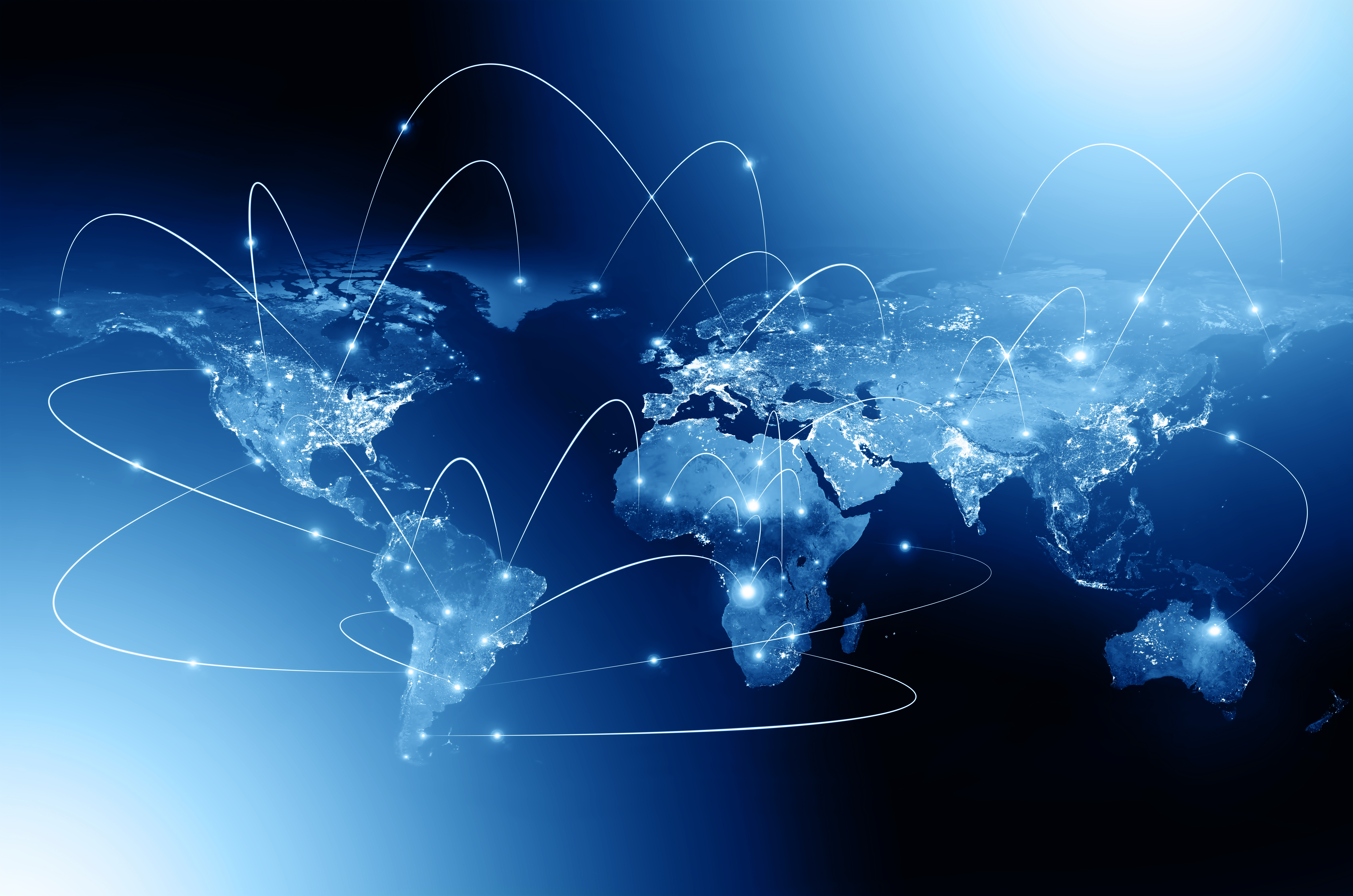 Earth,From,Space.,Best,Internet,Concept,Of,Global,Business,From