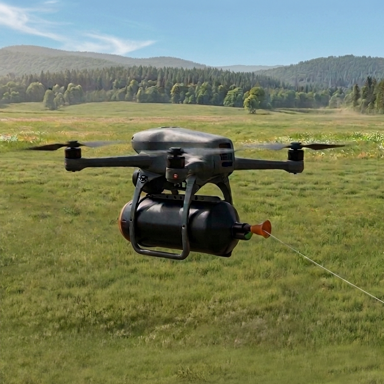 Tethered Fibre Optic Drone Square